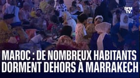 Maroc: à cause du séisme, de nombreux habitants dorment dehors à Marrakech 