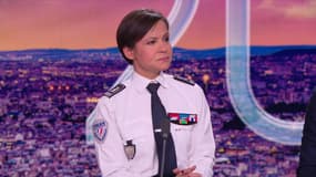 Sonia Fibleuil, porte-parole de la Police nationale sur BFMTV ce jeudi 16 janvier.
