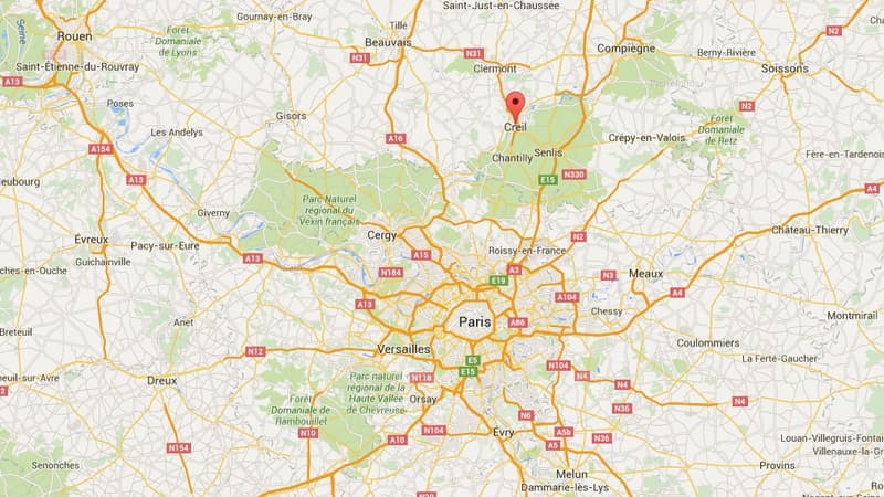 La ville de Creil dans l'Oise