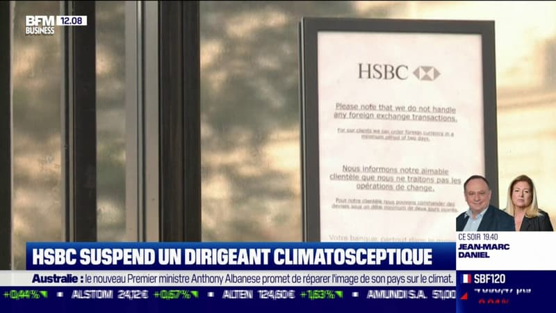 HSBC suspend un dirigeant climatosceptique