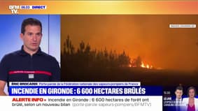 Incendie en Gironde: 6600 hectares sont partis en fumée depuis mardi, selon un dernier bilan