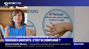 Carole Delga (présidente de la région Occitanie): "Ce n'est pas aux familles de supporter le coût" des masques
