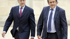 Euro 2016 : Alain Juppé et Michel Platini 
