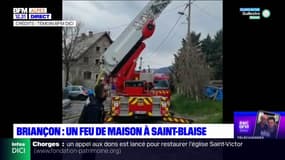 Briançon: un feu s'est déclaré sur une maison de Saint-Blaise
