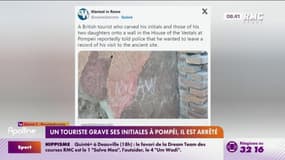 Italie: Un touriste grave ses initiales à Pompéi, il est arrêté