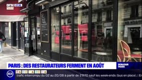 Paris: de nombreux restaurants fermés au mois d'août