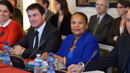 Manuel Valls et Christiane Taubira