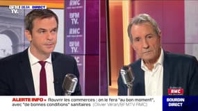 Olivier Véran face à Jean-Jacques Bourdin sur RMC et BFMTV