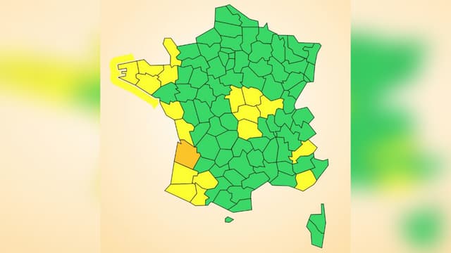 La Gironde reste seule en vigilance orange.