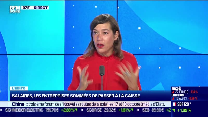 Emmanuelle Souffi : Salaires, les entreprises sommées de passer à la caisse - 11/10