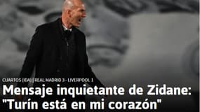 "Le message inquiétant de Zidane", titre As 