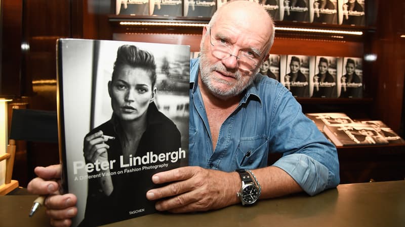 Peter Lindbergh en septembre 2016, à la séance de dédicaces de son livre "A Different Vision On Fashion Photography"