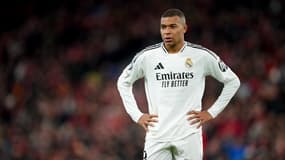 Kylian Mbappé lors du match Liverpool-Real Madrid (2-0, Ligue des champions), le 27 novembre 2024