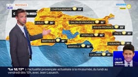Météo Bouches-du-Rhône: le retour d'un voile nuageux ce jeudi, 32°C à Marseille et 33°C à Châteaurenard