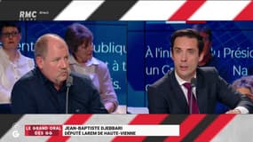 #GrandOral - "Si on faisait un #RIC, je ne suis pas sûr que les Français iraient voter. Par contre si on fait de la démocratie délibérative ça parlerait à plus de Français !" @Djebbari_JB #GGRMC 