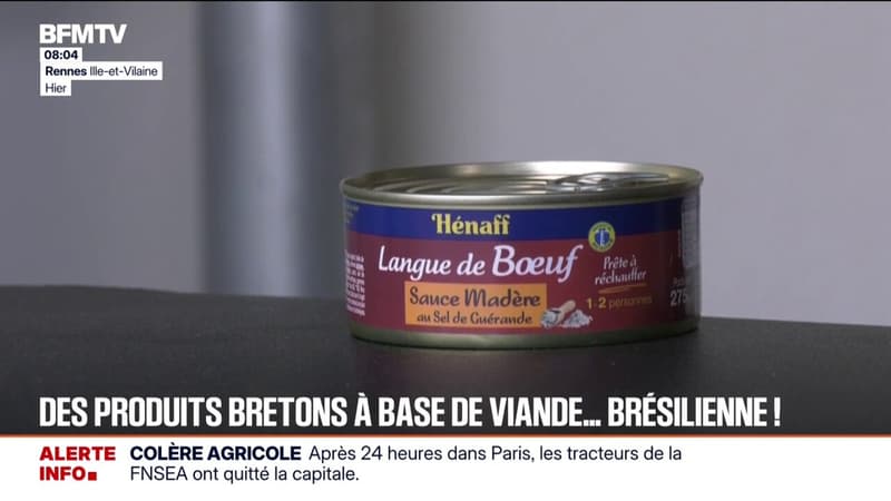 "C'est triste": des produits bretons à base de viande brésilienne