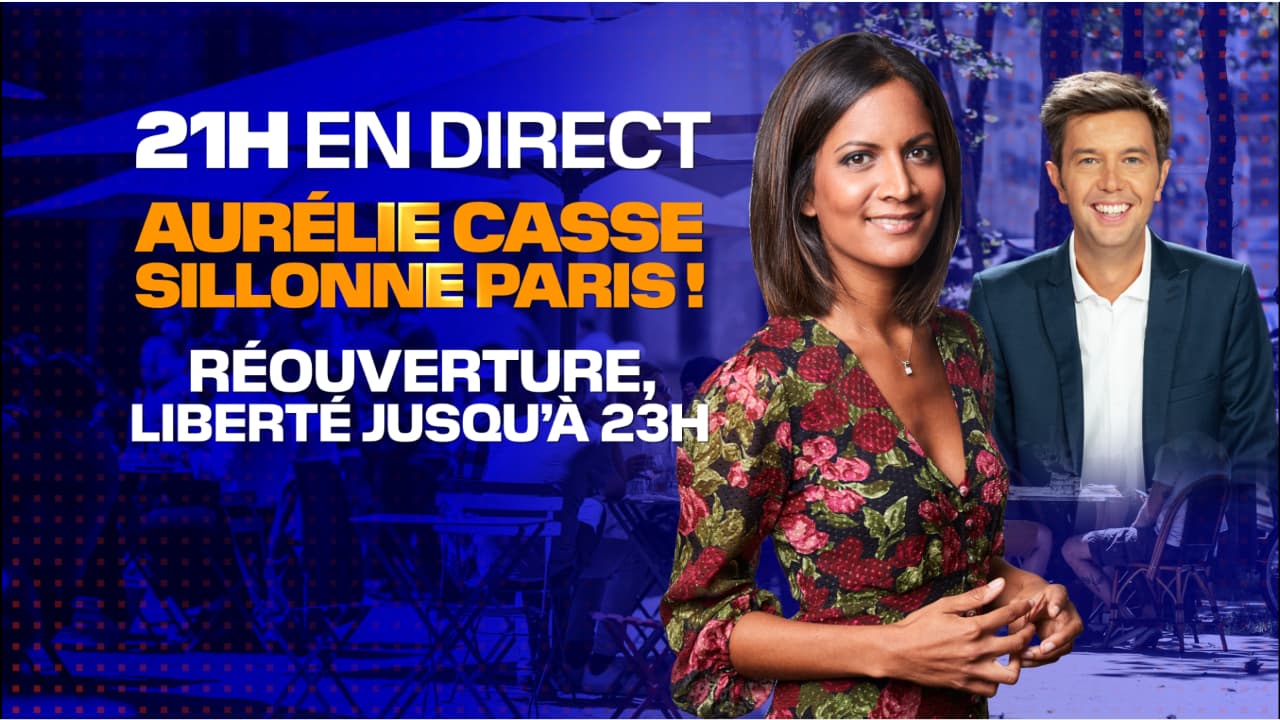 Aurélie Casse sillonne Paris à l'occasion de la nouvelle étape du déconfinement, le 9 juin 2021. Aurélie Casse sillonne Paris à l'occasion de la nouvelle étape du déconfinement, le 9 juin 2021.