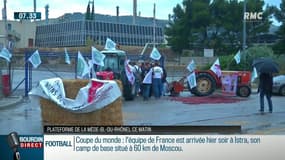 Raffineries bloquées par les agriculteurs: "L'usine Total c'est le symbole" 