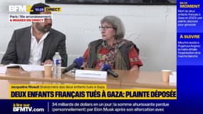  "On ne leur a pas laissé le choix": Jacqueline Rivault, grand-mère de deux enfants français tués à Gaza, s'exprime après sa plainte contre X pour génocide visant Israël