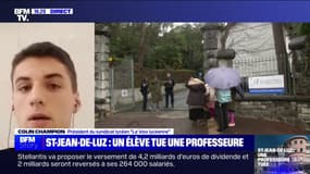 Enseignante mortellement poignardée: "Les réactions d'extrême droite sont vraiment indignes" selon Colin Champion du syndicat "La Voix Lycéenne"