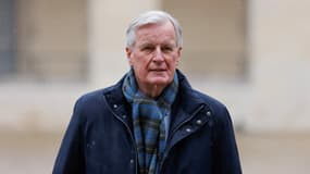 L'ancien Premier ministre Michel Barnier à Paris le 10 mars 2025