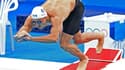Le Français Florent Manaudou, au départ de sa demi-finale du 50 m nage libre aux Jeux olympiques de Tokyo 2020, le 31 juillet 2021