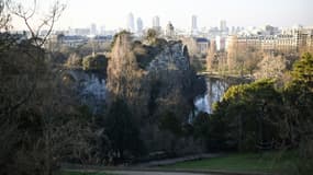 Le parc des Buttes-Chaumont à Paris, le 13 février 2023.