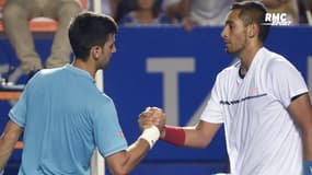 Open d'Australie : Kyrgios sourit de sa "bromance" avec Djokovic, "je vais lui demander de jouer en double"