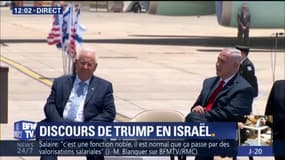 "Nous avons une opportunité rare d'apaiser la région et de vaincre le terrorisme". Les premiers mots de Trump en Israël