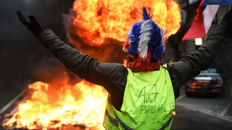 Un gilet jaune à Bordeaux