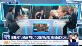 Brexit: Thèresa May veut convaincre Emmanuel Macron