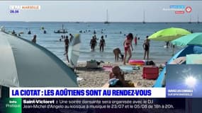 La Ciotat: les touristes très nombreux, les plages prises d'assaut 