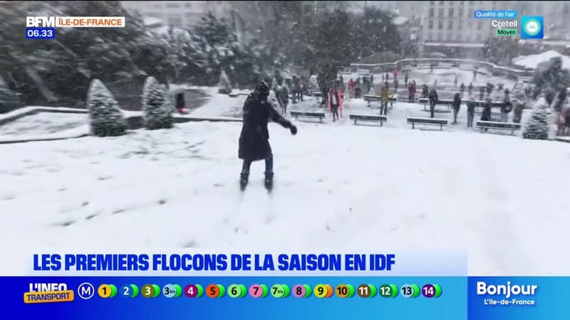 Les images de Paris sous la neige ce jeudi