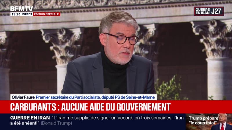 "La présence de l'extrême droite est devenue monnaie courante", affirme Olivier Faure (PS)