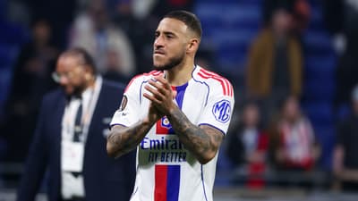 Corentin TOLISSO après le match OL-Celta, le 19/03/2026