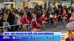 Nice: la parade de Noël des commerçants sur Jean-Médecin