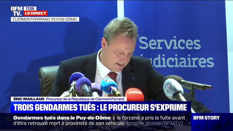 Trois gendarmes tués: pour le procureur de la République de Clermont-Ferrand,