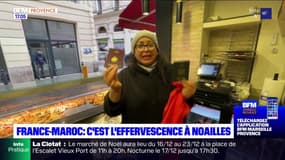 Marseille: l'effervescence à Noailles avant le match entre la France et le Maroc