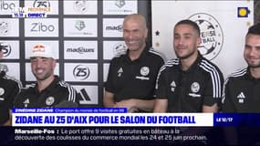 Zinédine Zidane à nouveau entraîneur? "Je ne sais pas quand, mai ça viendra"présent au salon du foot