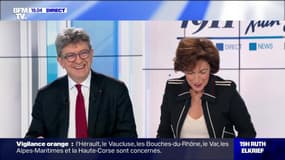 Jean-Luc Mélenchon face à Ruth Elkrief - 23/10