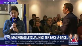 La maire de Bourg-de-Péage a su 10 minutes avant le début du débat que le Président les rejoindrait