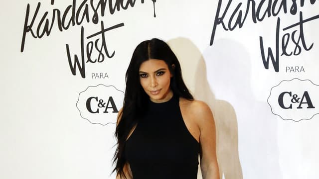 Kim Kardashian à Sao Paulo le lundi 11 mai afin de promouvoir sa ligne de vêtements pour C&A.