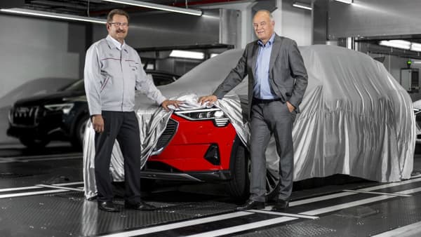 Audi a lancé la production de son e-tron dans son usine de Bruxelles.