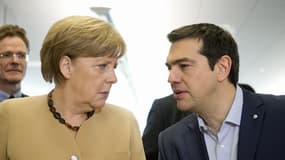Angela Merkel et Alexis Tsipras