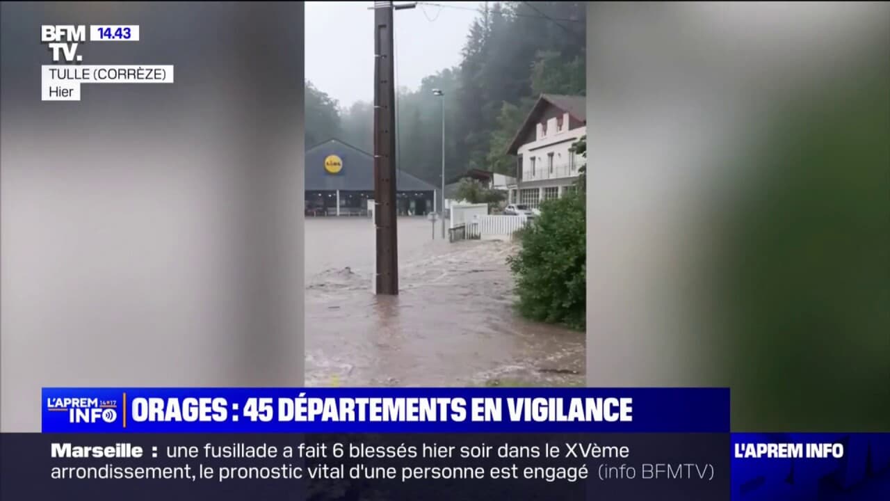 Au Lendemain D'importantes Inondations Dues Aux Orages, 45 Départements ...