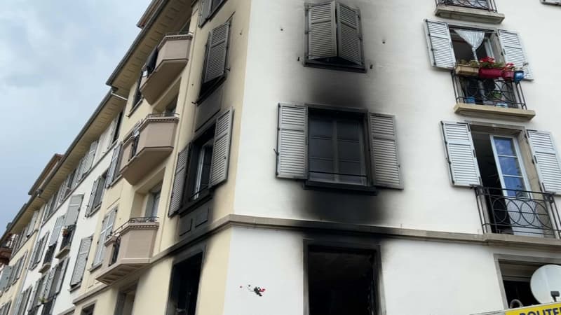 Un incendie s'est déclaré dans un immeuble à Strasbourg le 3 septembre 2022.