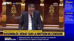 Censure: "L’extrême droite a décidé d’assumer avec vous la continuité du macronisme", dénonce Olivier Faure