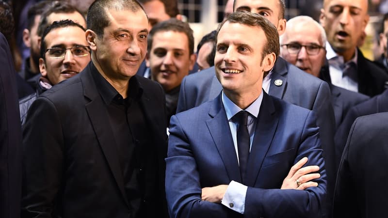 Mourad Boudjellal et Emmanuel Macron