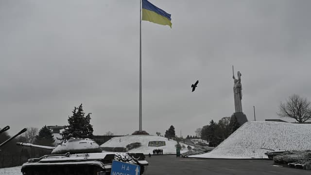 Le Monument à la Mère patrie à Kiev le 17 novembre dernier. 