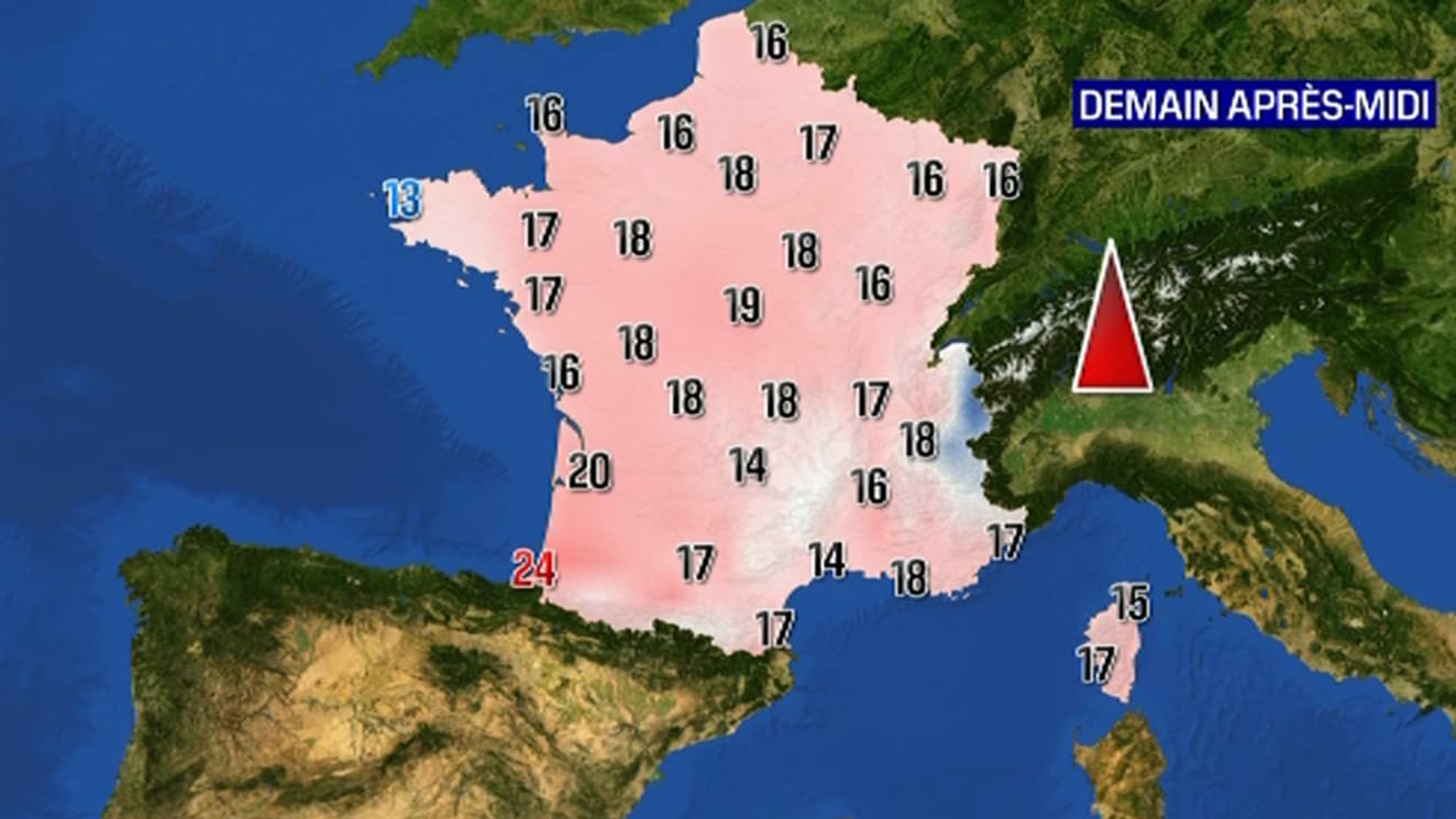 Les prévisions météo pour le samedi 20 février 2021.